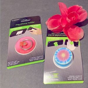 🌲E -Circuit Cell Phone Ring Holder Secure grip &Stand 🎋Set of 2